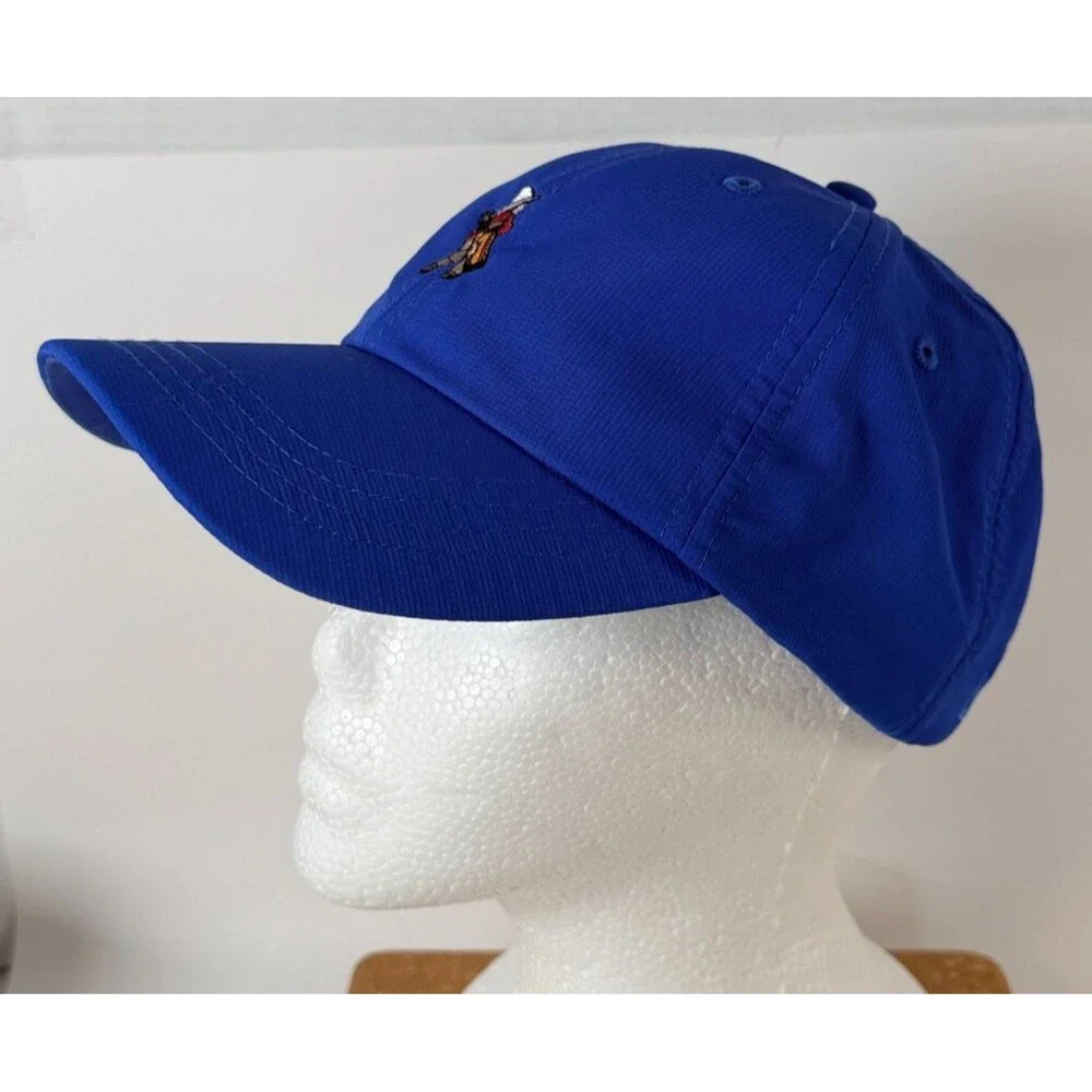 AHEAD Performance Golf Hat UPF 50+ 2023 The Ross Classic Fit Strap Back Blue